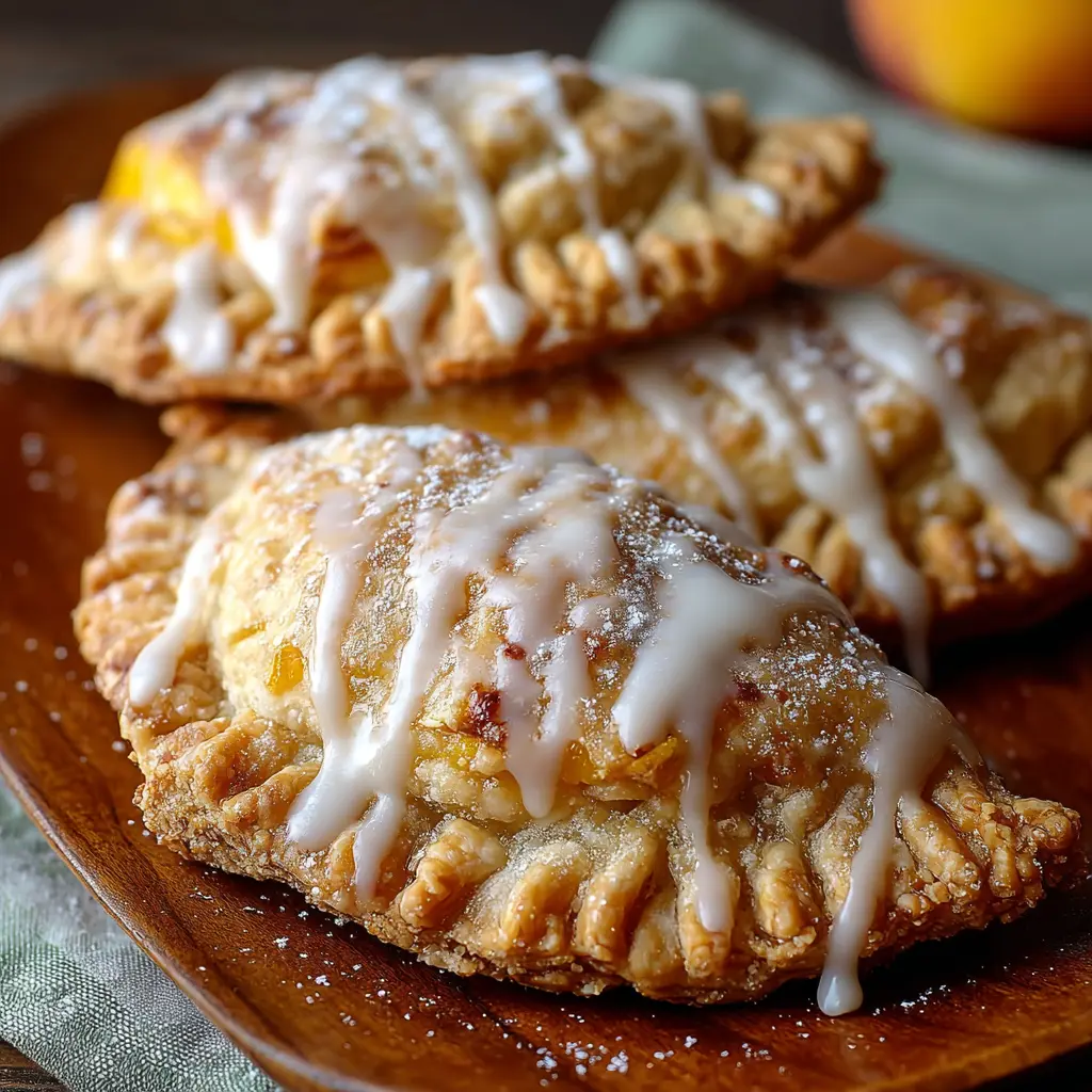 Southern Fried Peach Pies with Vanilla Glaze