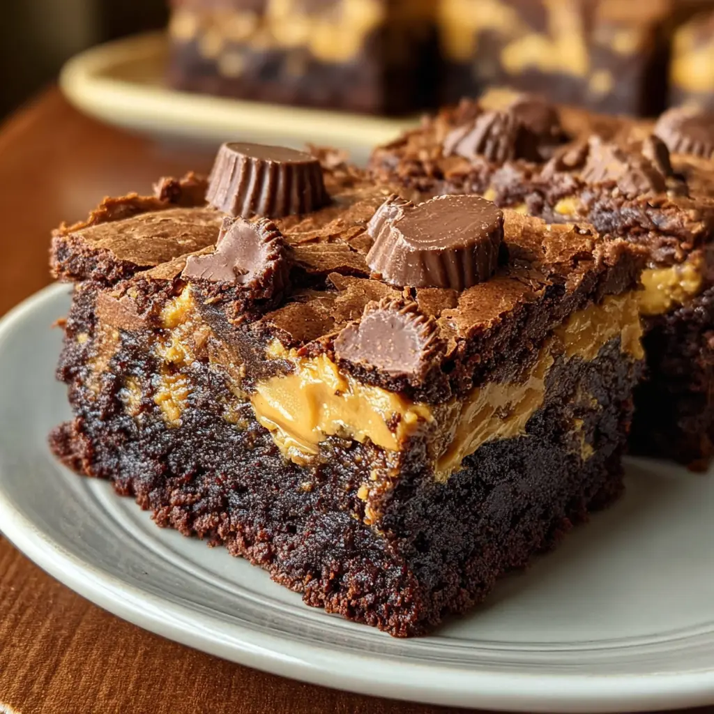 Reese’s Stuffed Brownies