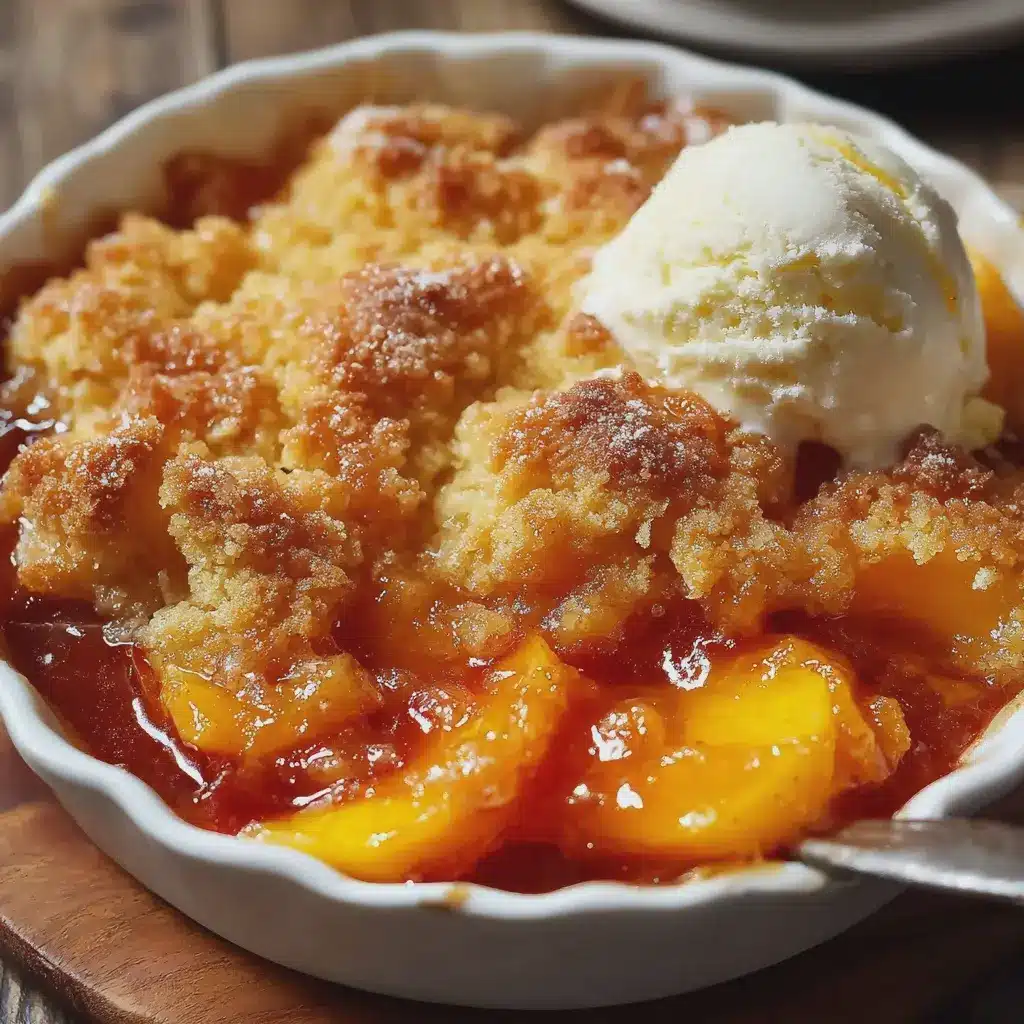 Easy Homemade Peach Cobbler