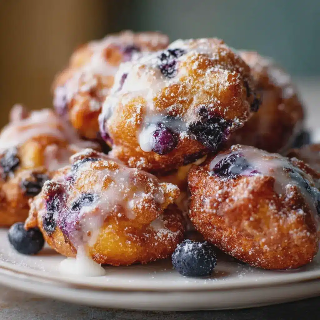 Baked Blueberry Fritters