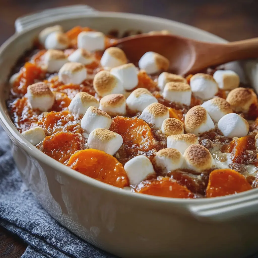 Candied Sweet Potatoes with Marshmallows