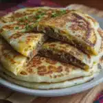 Arabic Mutabbaq (Saudi & Yemeni Stuffed Savory Pancakes)