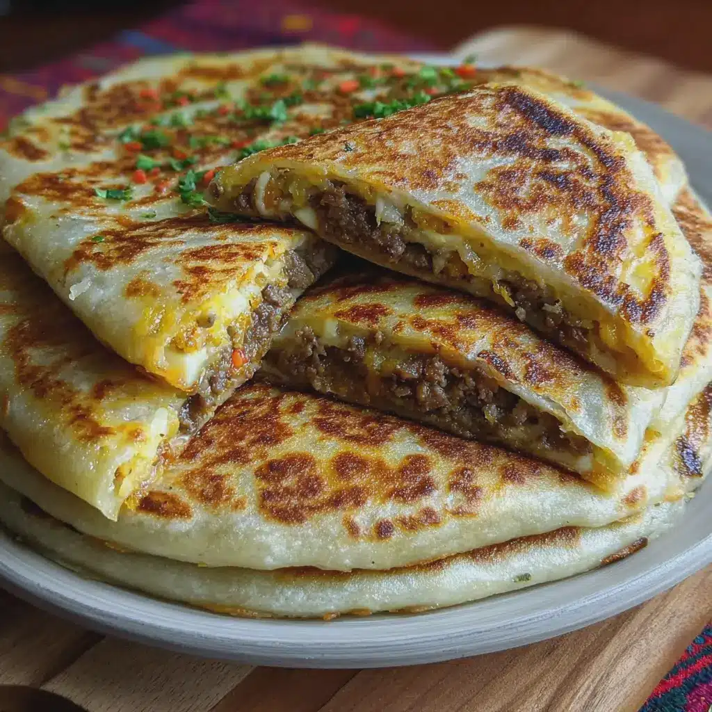 Arabic Mutabbaq (Saudi & Yemeni Stuffed Savory Pancakes)