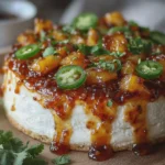 Peach Jalapeño BBQ Cream Cheese Pour-Over
