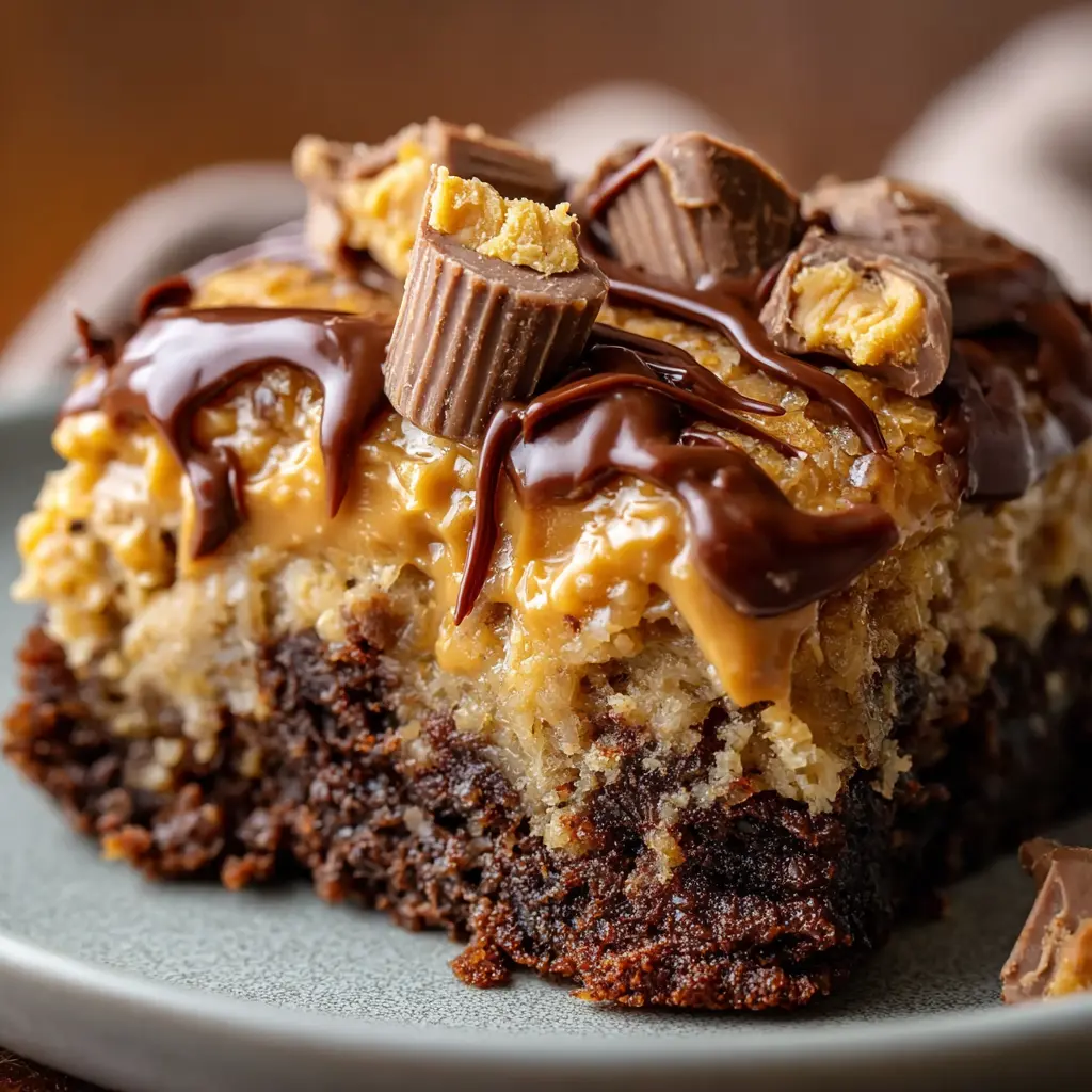 Peanut Butter Cup Dump Cake
