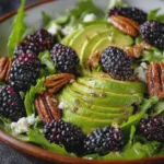 Blackberry & Avocado Salad with Honey Lemon Vinaigrette