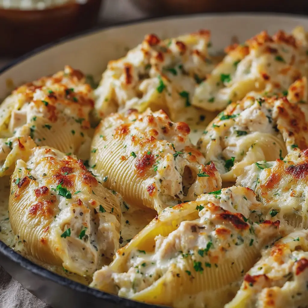 Million Dollar Chicken Alfredo Stuffed Shells