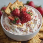 Creamy Strawberry Shortcake Dip