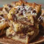 Coconut Toffee Chocolate Chip Cookie Bars