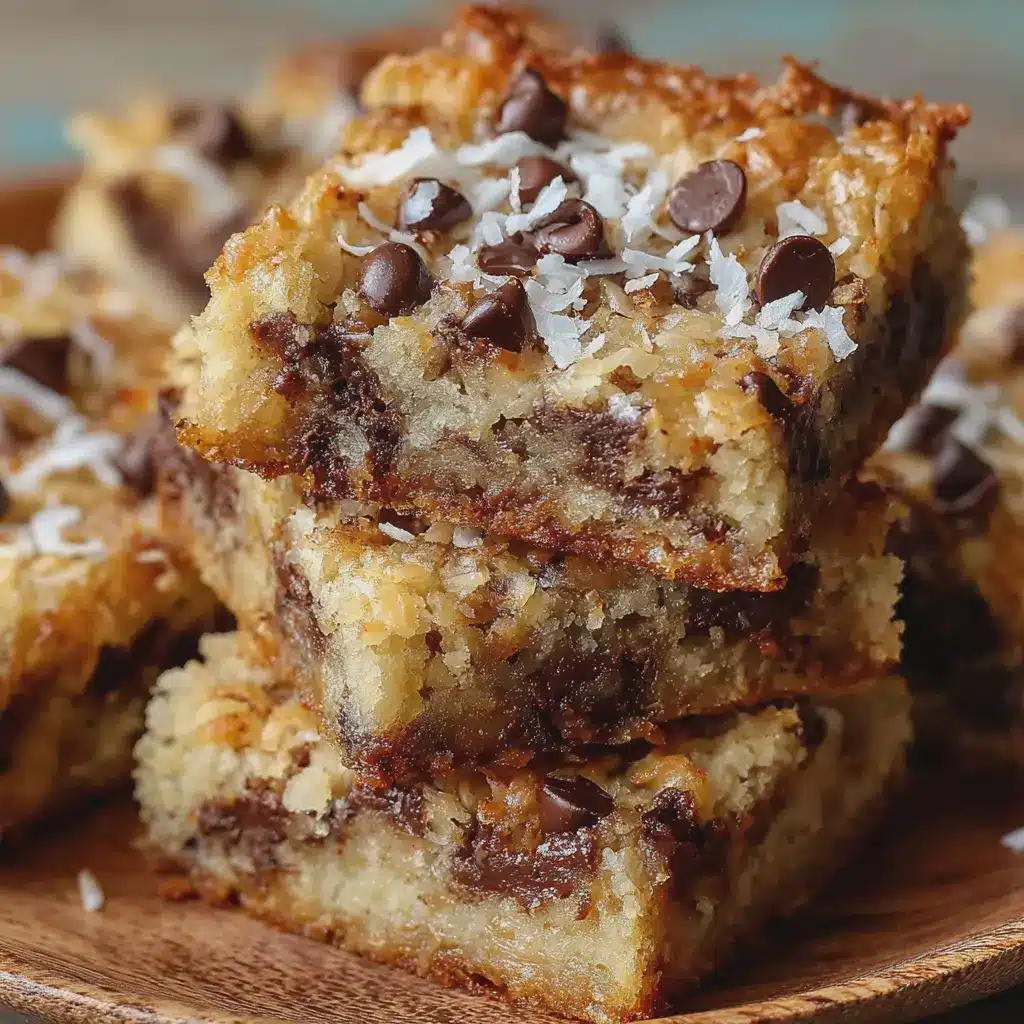 Coconut Toffee Chocolate Chip Cookie Bars