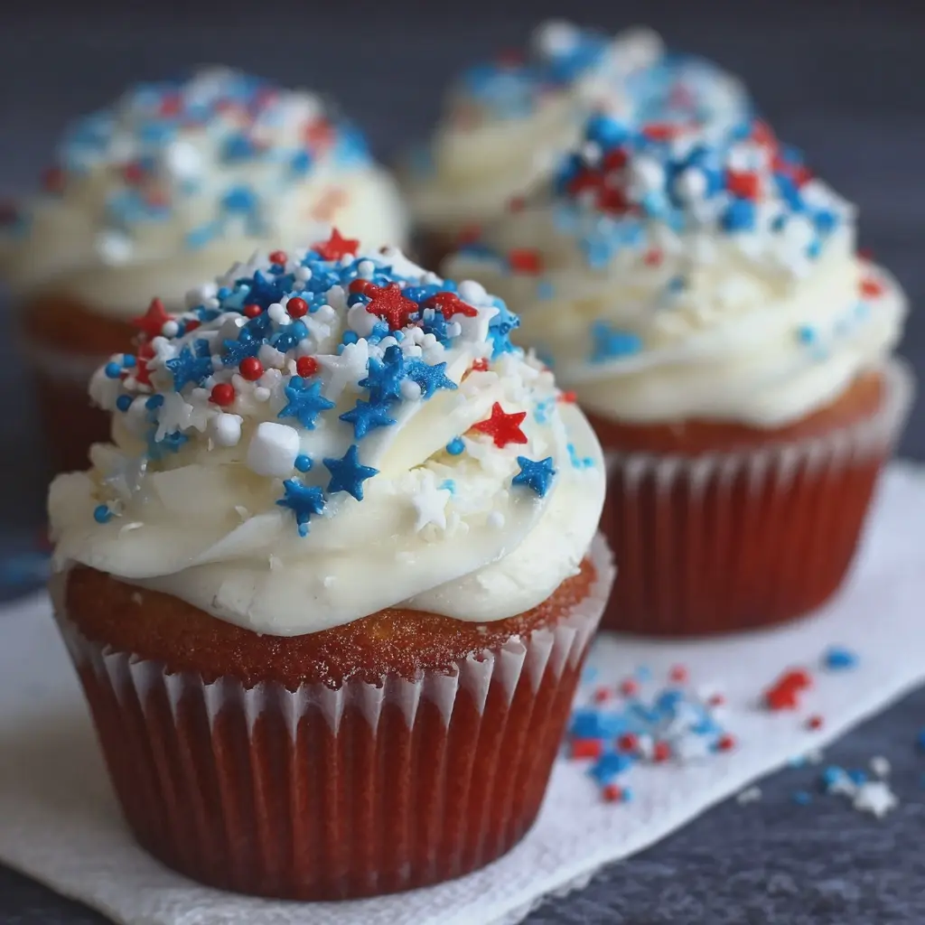 4th of July PEPSI Cupcakes
