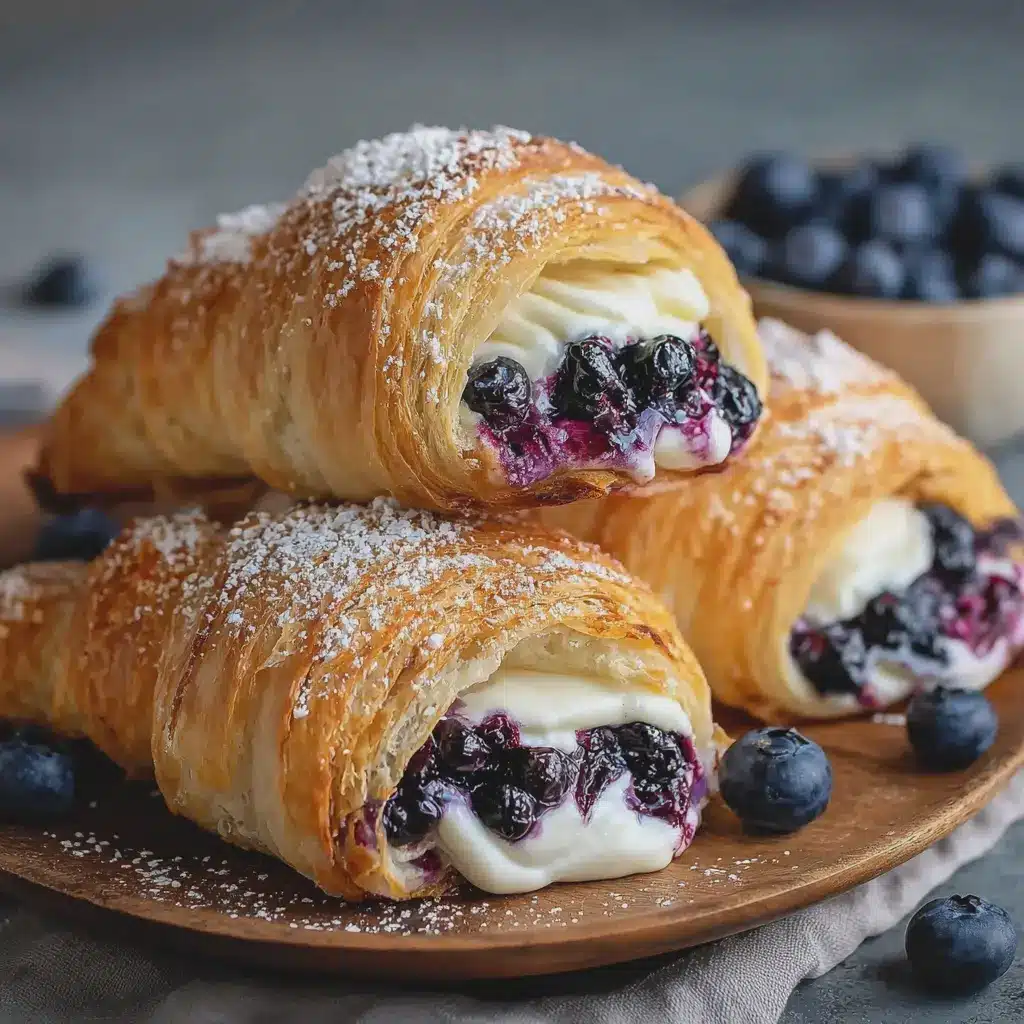 Blueberry Cheesecake Crescent Rolls