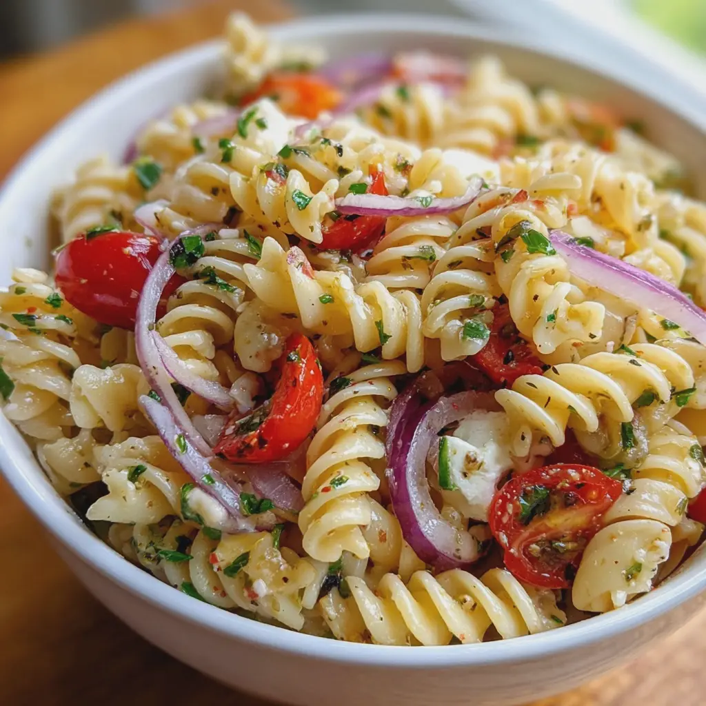 Easy Pasta Salad with Italian Dressing