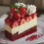 Red Velvet Strawberry Cheesecake