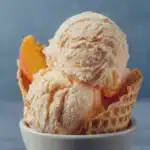 Easy 3-Ingredient Blender Peach Ice Cream