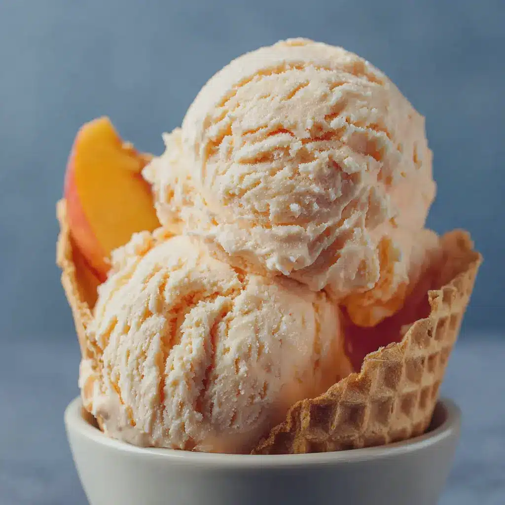 Easy 3-Ingredient Blender Peach Ice Cream