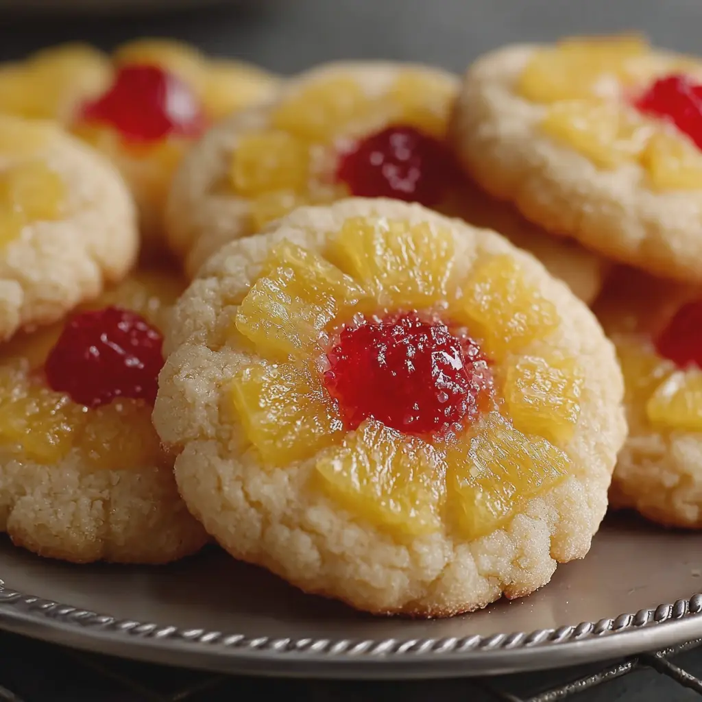 Pineapple Upside Sugar Cookies
