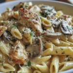 Creamy Chicken & Mushroom Pasta