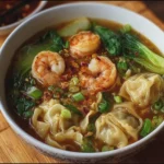Wonton Soup with Shrimp