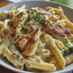 Creamy Garlic Chicken & Penne
