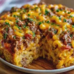 Mac and Cheese Meatloaf Casserole