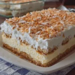 No Bake Coconut Cream Dream Dessert