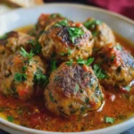 Albóndigas de berenjena estilo mediterráneo