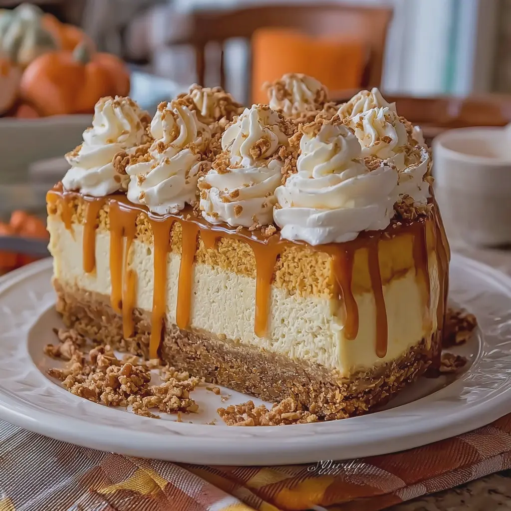 Pumpkin Caramel Cheesecake Delight