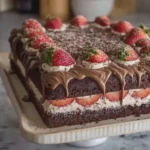 Chocolate Strawberry Cream Cake