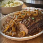 Slow Cooker Beef Brisket with Onions