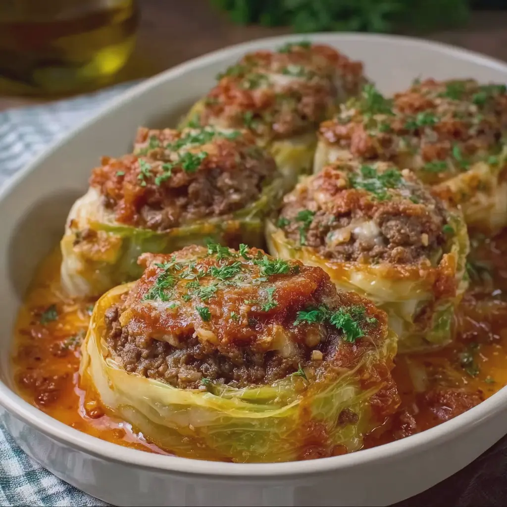 Beef Stuffed Cabbage Rings