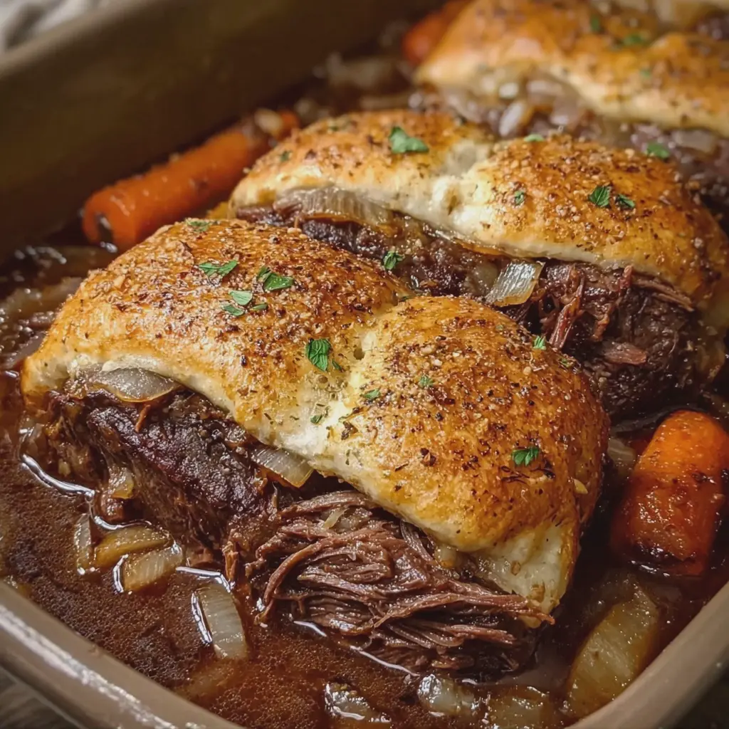 Slow Cooker Onion Pot Roast