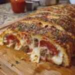 Stromboli Pizza Stuffed Bread