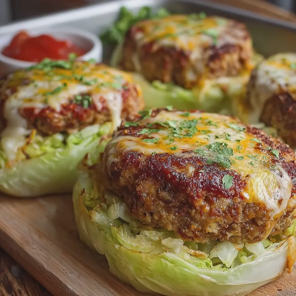Oven-Baked Cabbage Burgers