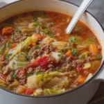 Cabbage Soup with Ground Beef