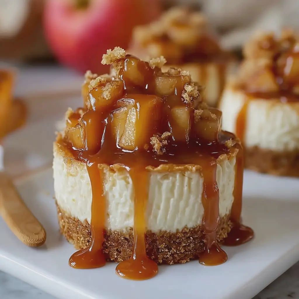 Fall Dessert Recipe: Mini Caramel Apple Cheesecakes