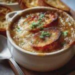 Sopa de ajo francesa