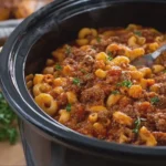 Slow Cooker 4 Ingredient Poor Mans Goulash