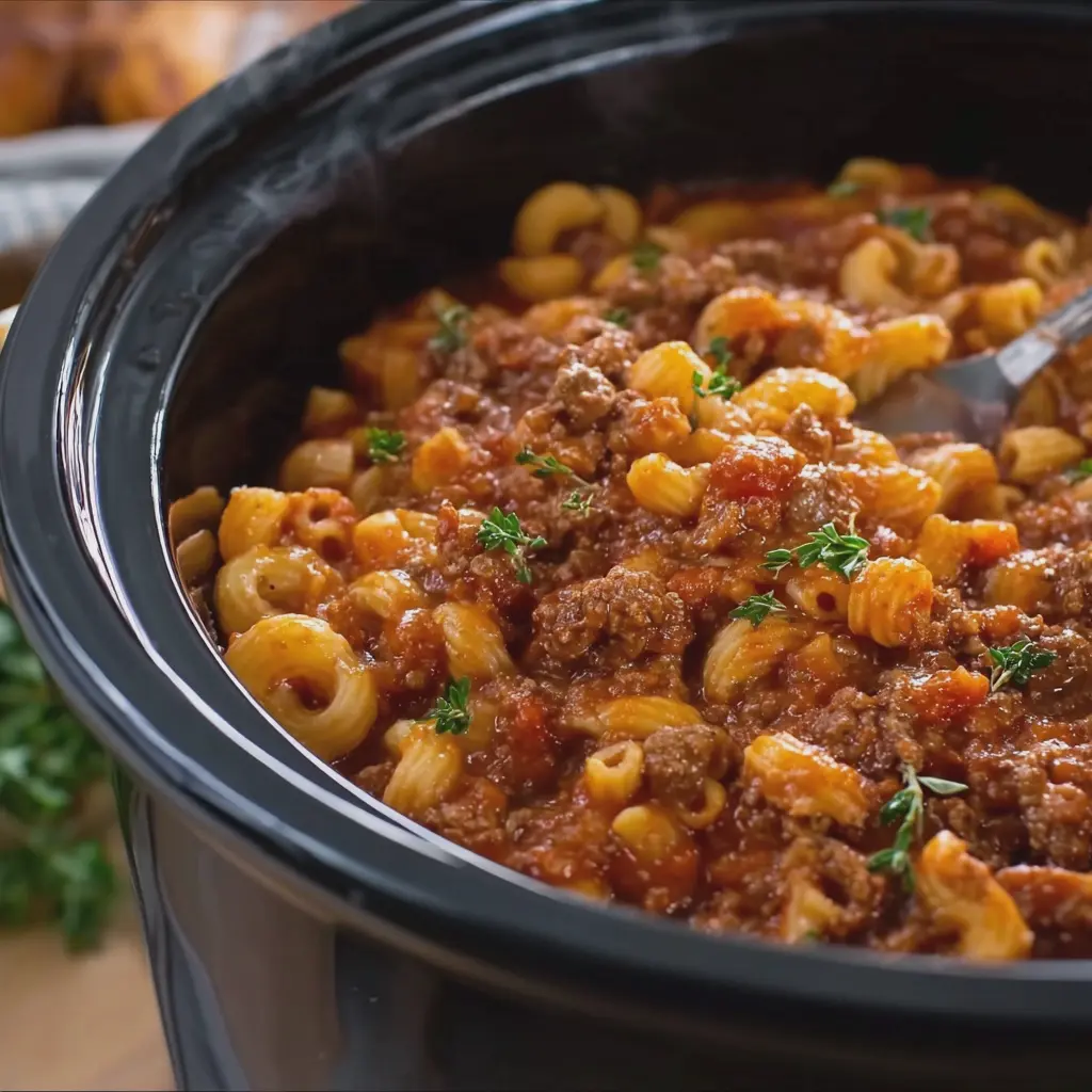 Slow Cooker 4 Ingredient Poor Mans Goulash