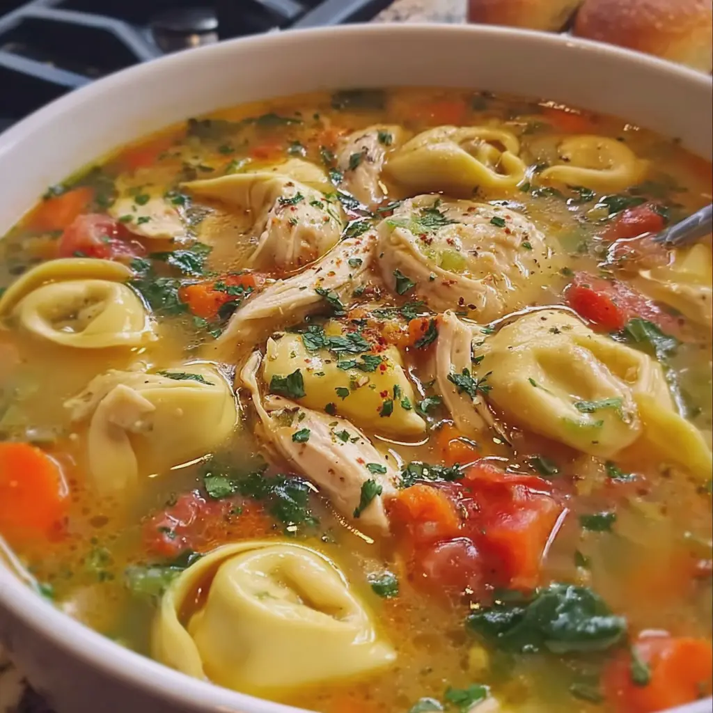 Chicken Tortellini Soup