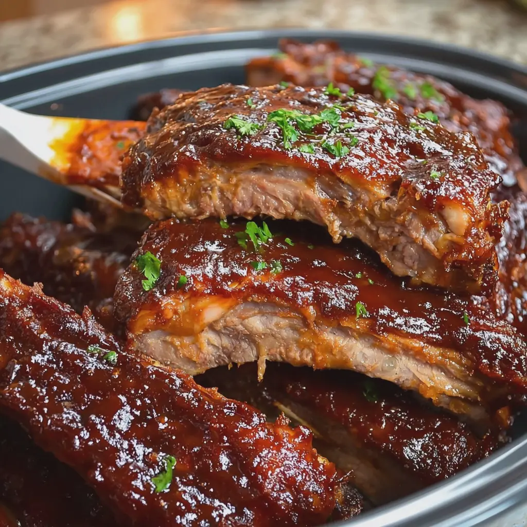 CROCKPOT BARBECUE RIBS