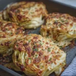 Cheesy Baked Cabbage Steaks